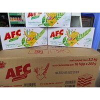 Thùng 16 hộp bánh dinh dưỡng AFC vị rau (16 hộp x 200g)