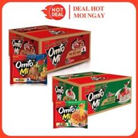 Thùng 16 Mì OmtoMi Nấu Xốt Spaghetti/Canh Chua Tôm/Bò Cay/Tôm Nõn Xoài Xanh (16 Gói X 139G)