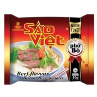 Thùng 18 Gói Phở Bò Sao Việt 70g/gói