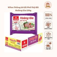 Thùng 18 gói phở thịt bò Vifon Hoàng Gia 120gram