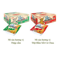 THÙNG 18 KHAY Mì xào TÁO QUÂN Thịt Bằm Xốt Cà Chua/Táo Quân Thập Cẩm (85g/ khay)