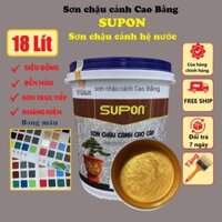 [Thùng 18 L ít] Sơn chậu cảnh Supon siêu bóng hệ nước - có kháng kiềm, sơn trực tiếp không cần lót