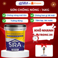 Thùng 18 Lít Sơn chống nóng bề mặt mái tôn, tường gạch, téc nước - chống nóng, chống gỉ bề mặt tấm lợp SRCN-01