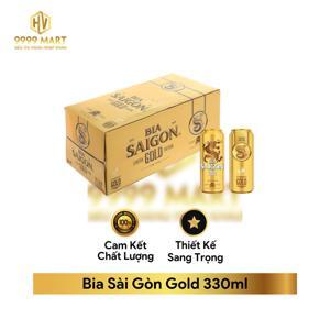 Thùng 18 lon bia Sài Gòn Gold 330ml