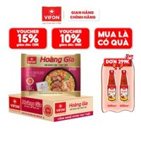 Thùng 18 Mì Kim Chi Thịt Bò HOÀNG GIA VIFON 130gr  Gói - Thùng 18 gói