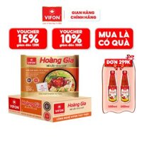Thùng 18 Mì Lẩu Cua Cay HOÀNG GIA VIFON 130gr  Gói - Thùng 18 gói