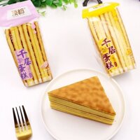Thùng 1kg (10c)Bánh Bông Lan Tam Giác Ngàn Lớp 2 Vị Dingpan - Chuyên Sỉ TPNK