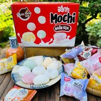 Thùng 1kg Bánh Mochi Kem Lạnh 9 Vị( Khoai Môn, Đậu Nành, Sầu Riêng, Đào, Bơ, Xoài, Dừa, Socola, Chuối)