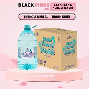 Thùng 2 chai nước uống i-on kiềm Fujiwa 6 lít