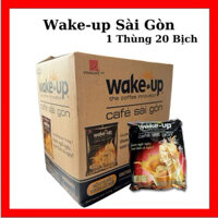 Thùng 20 bịch cafe wake up Sài Gòn (20x456g) date mới nhất