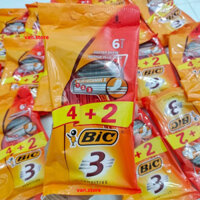 Thùng 20 bịch dao cạo râu Bic 3 lưỡi (6 cây/bịch)
