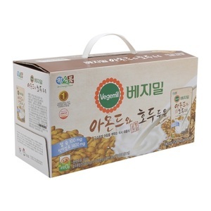 Thùng 20 bịch sữa hạnh nhân và óc chó Vegemil 190ml