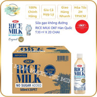 [THÙNG 20 Chai x 500ml]_Nước Gạo (Sữa) Không Đường Rice Milk OKF_[Nhập Khẩu HÀN QUỐC].THỊ MINT MART.
