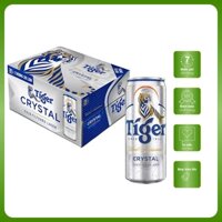 Thùng 20 lon bia Tiger Crystal 330 ml/lon
