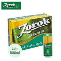 THÙNG 20 LON BIA ZOROK LAGER 500ML