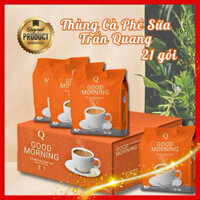 Thùng 21 bịch cafe sữa Trần Quang . Thùng 21 bịch ( 24 gói x 20g)