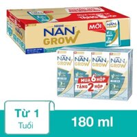 Thùng 24 + 8 hộp sữa pha sẵn Nestlé NAN Grow 180 ml (từ 1 tuổi)