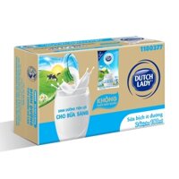 Thùng 24 bịch sữa tiệt trùng ít đường Dutch Lady 180ml