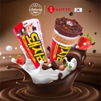 Thùng 24 cây kem ốc quế Heo dâu Hàn Quốc Lotte Crispy Crunch Ice Cone Strawberry 160ml ABetterLife