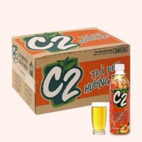 thùng 24 chai 450ml nước ngọt c2 trà đào là nước giải khác thơm ngon đúng vị