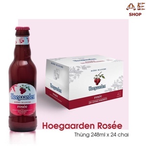Thùng 24 chai bia Hoegaarden Rosée 248ml
