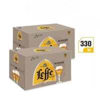 Thùng 24 Chai Bia Leffe Blonde (330ml / Chai)