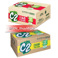 Thùng 24 Chai C2 Hương Chanh/ Táo 355ml #Siêu Thị Tâm An#