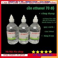 Thùng 24 chai Cồn Y Tế - Cồn 70 Độ 500 ml (Ethanol )Sát Khuẩn Rửa Tay, Chai 500 ml Hàng C.TY