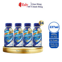 Thùng 24 chai Ensure Vigor/GOLD 237ml chai phiên bản mới