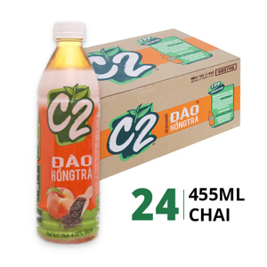 Thùng 24 chai hồng trà đào C2 500ml