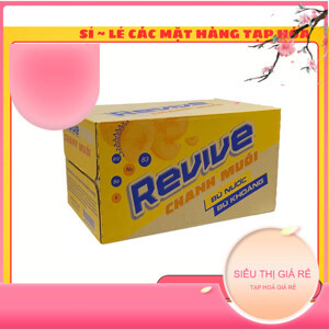 Thùng 24 chai nước bù khoáng Revive chanh muối 390ml