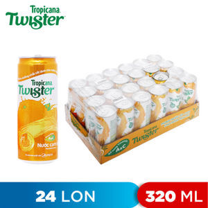 Thùng 24 lon nước cam ép Twister Tropicana 320ml