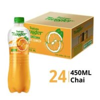 Thùng 24 chai nước cam ép Twister Tropicana 450ml