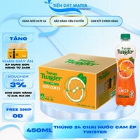Thùng 24 Chai Nước Giải Khát Trái Cây Cam Ép Twister Tropicana - Chai Nhựa 450ml