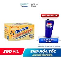 Thùng 24 Chai Nước Giải Khát Revive Chanh Muối (390ml/chai)
