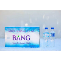 Thùng 24 chai Nước khoáng Bang có gas mặn – chai nhựa 460ml - Công ty nước khoáng Bang chính hãng