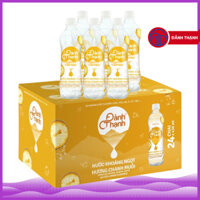 Thùng 24 Chai Nước Khoáng Ngọt Hương Chanh Muối Có Gas Thiên Nhiên 430ml Đảnh Thạnh- Giàu và bổ sung vi khoáng tự nhiên