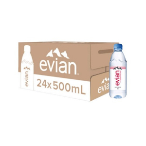 Thùng 24 chai nước khoáng thiên nhiên Evian 500ml