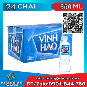 Thùng 24 chai nước khoáng Vĩnh Hảo 350ml