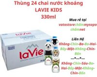 Thùng 24 chai nước khoáng không ga LAVIE KIDS 330ml / Lốc 6 chai nước khoáng LA VIE KIDS 330ml