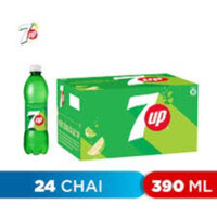 thùng 24 chai nước ngọt có ga 7up , chai 390ml