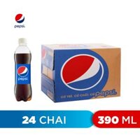 Thùng 24 Chai Nước Ngọt Có Gas Pepsi 390ml  Chai