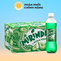 Thùng 24 Chai Nước Ngọt Giải Khát Có Gas Mirinda Vị Soda Kem 390ml/Chai