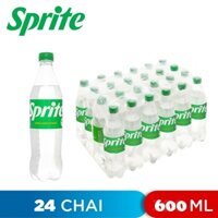 THÙNG 24 CHAI NƯỚC NGỌT HƯƠNG CHANH SPRITE 600ML