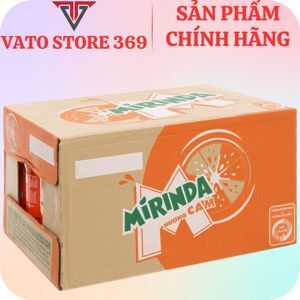 Thùng 24 chai nước ngọt Mirinda hương cam 390ml