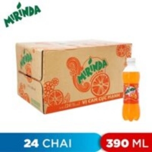 Thùng 24 chai nước ngọt Mirinda hương cam 390ml