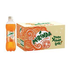 Thùng 24 chai nước ngọt Mirinda hương cam 390ml