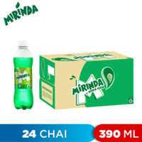 THÙNG 24 CHAI NƯỚC NGỌT VỊ SODA KEM MIRINDA 390ML