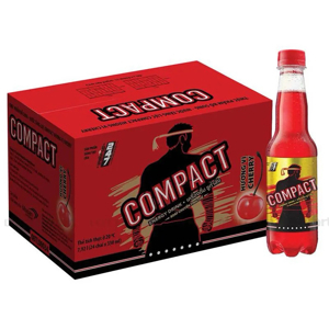 Thùng 24 chai nước tăng lực Compact vị cherry 330ml