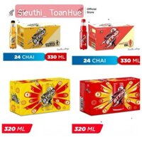 Thùng 24 chai nước tăng lực Sting đỏ Dâu / Vàng 330ml